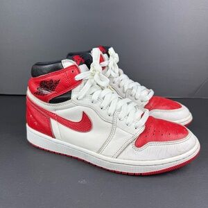 2021 Nike Air Jordan 1 I Retro OG High Heritage One Size 9 Pre Owned 555088 161